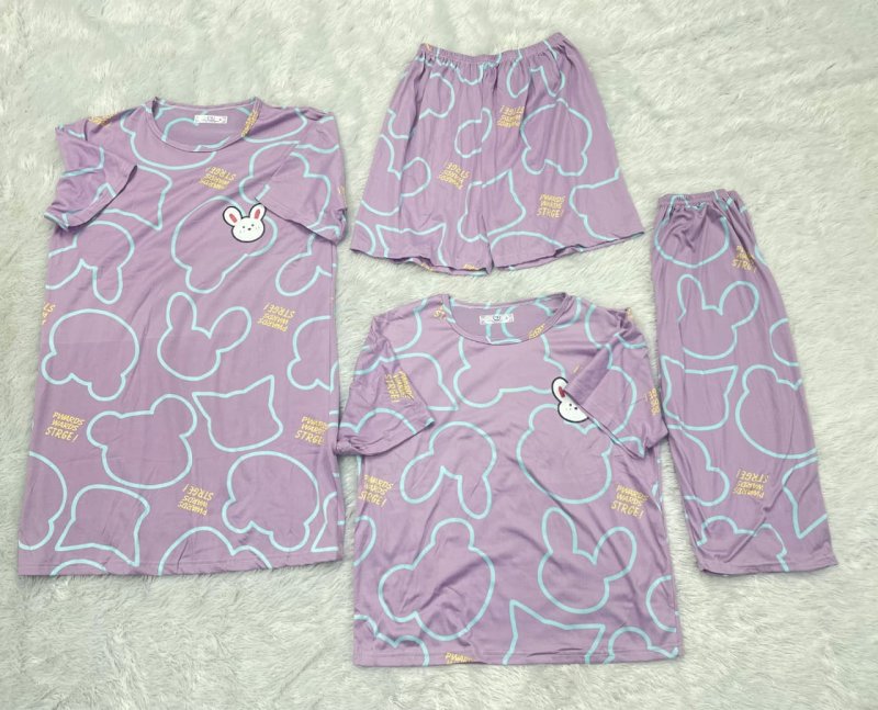 Tew Imported Lycra Night Dress Combo Collections